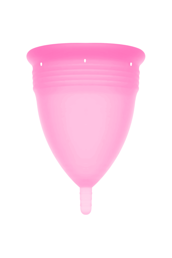 STERCUP - COPPA MESTRUALE IN SILICONE FDA ROSA - TAGLIA S