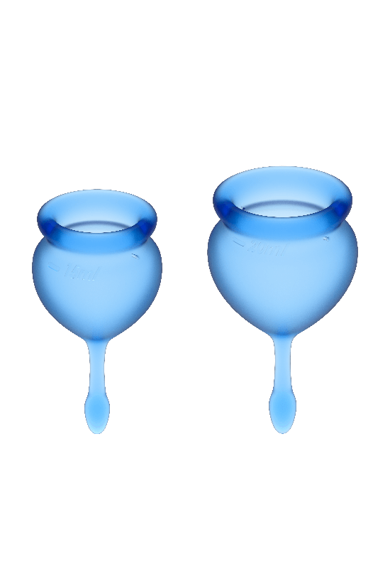 SATISFYER - COPPA MESTRUALE FEEL GOOD BLU SCURO 15 + 20 ML