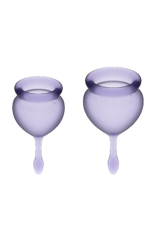 SATISFYER - COPPA MESTRUALE FEEL GOOD VIOLA 15 + 20 ML