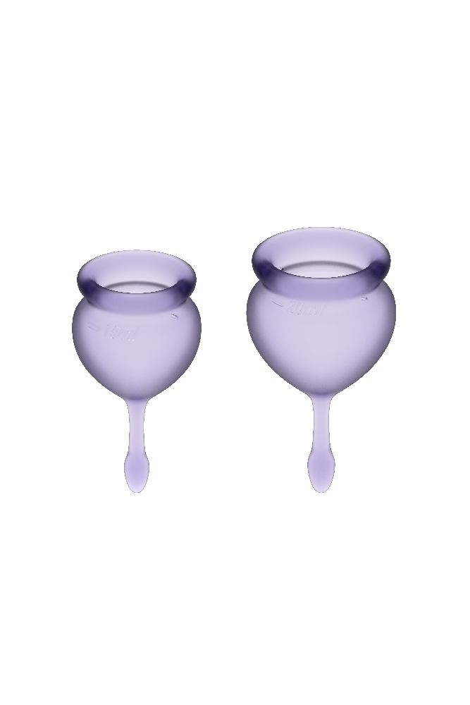 SATISFYER - COPPA MESTRUALE FEEL GOOD VIOLA 15 + 20 ML