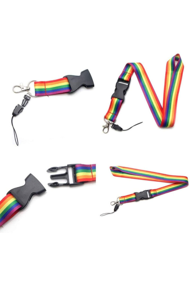 PRIDE - LANYARD CON BANDIERA LGBT
