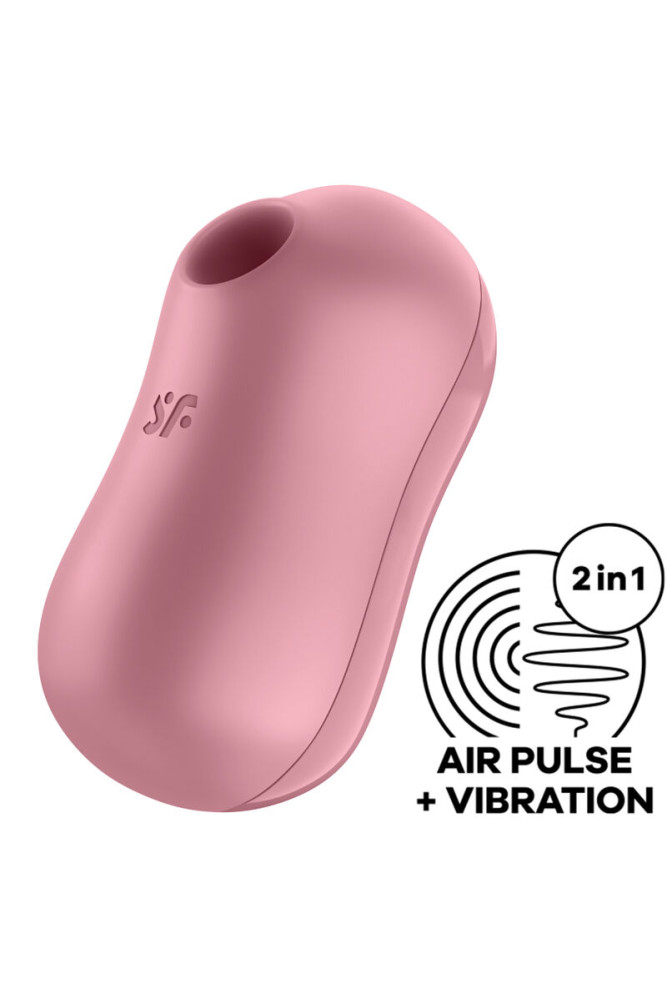SATISFYER - STIMOLATORE E VIBRATORE D'ARIA PER ZUCCHERO DI COTONE ROSA