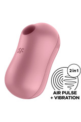 SATISFYER - STIMOLATORE E VIBRATORE D'ARIA PER ZUCCHERO DI COTONE ROSA