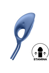 SATISFYER - ANELLO VIBRATORE SWORDSMAN BLU