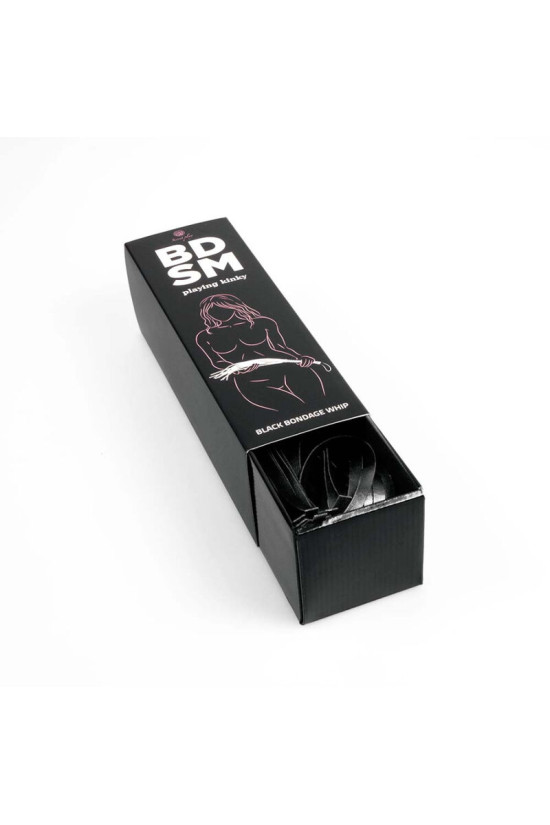 SECRETPLAY - BLACK BONDAGE WHIP COLLEZIONE BDSM