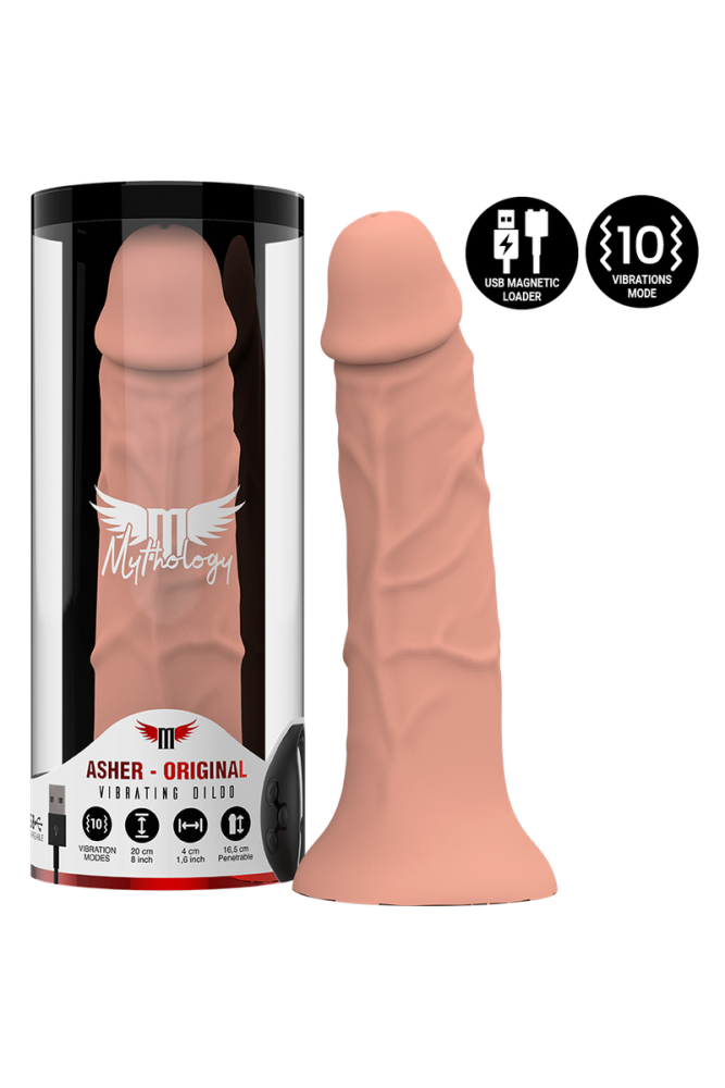 MYTHOLOGY - ASHER ORIGINAL DILDO M - VIBRATORE COMPATIBILE CON TECNOLOGIA WATCHME WIRELESS