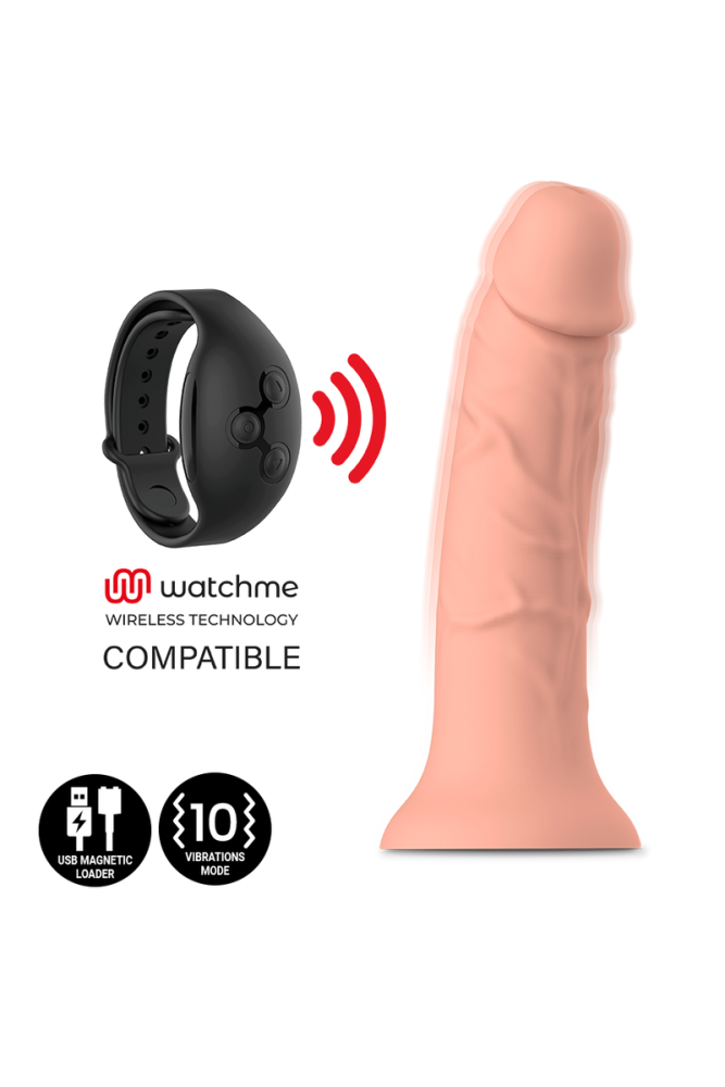 MYTHOLOGY - ASHER ORIGINAL DILDO S - VIBRATORE COMPATIBILE CON TECNOLOGIA WIRELESS WATCHME
