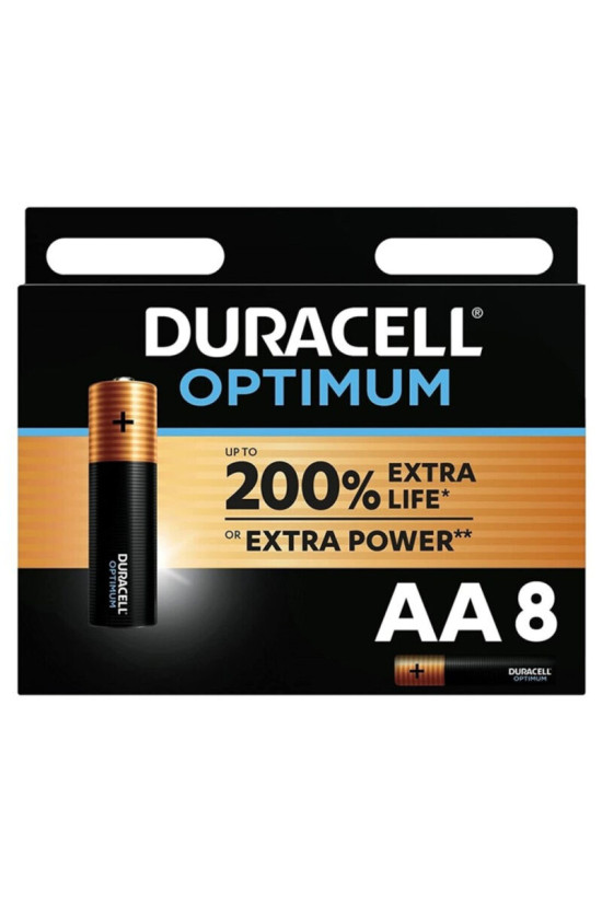 DURACELL - OPTIMUM 200 BATTERIA ALCALINA AA LR6 8 UNIT