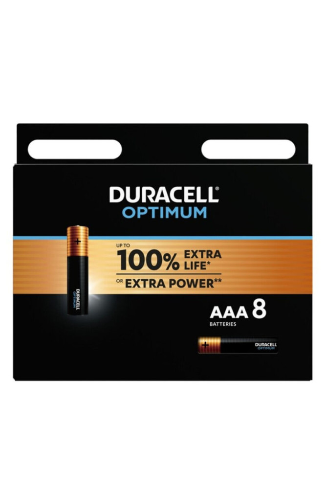 DURACELL - BATTERIA ALCALINA OPTIMUM AAA LR03 8 UNIT
