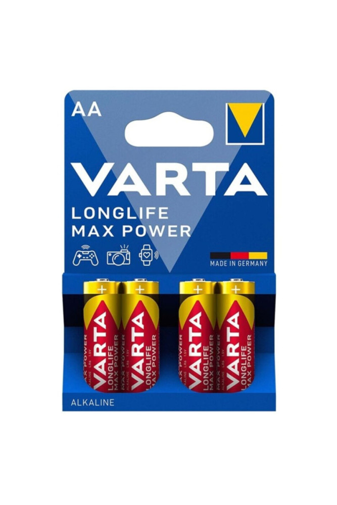 VARTA - BATTERIA ALCALINE MAX POWER AA LR6 4 UNITÀ