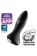 SATISFYER - ROTATOR PLUG 1+ APP VIBRANTE PLUG NERO
