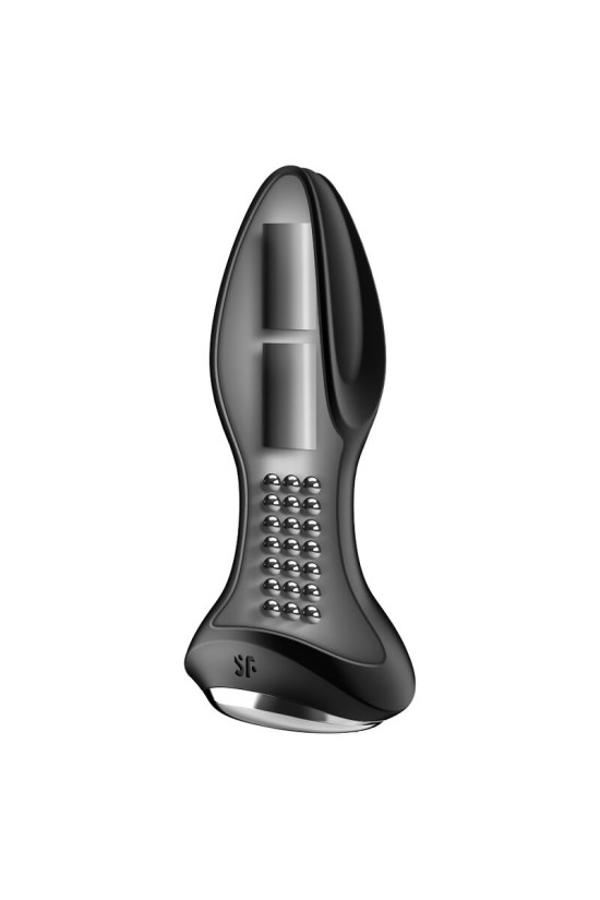 SATISFYER - ROTATOR PLUG 2+ APP VIBRANTE PLUG NERO
