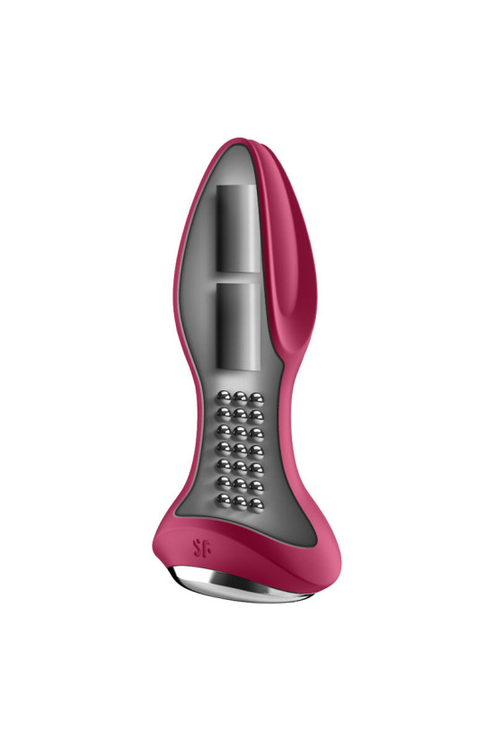 SATISFYER - ROTATOR PLUG 2+ APP VIBRANTE PLUG ROSSO