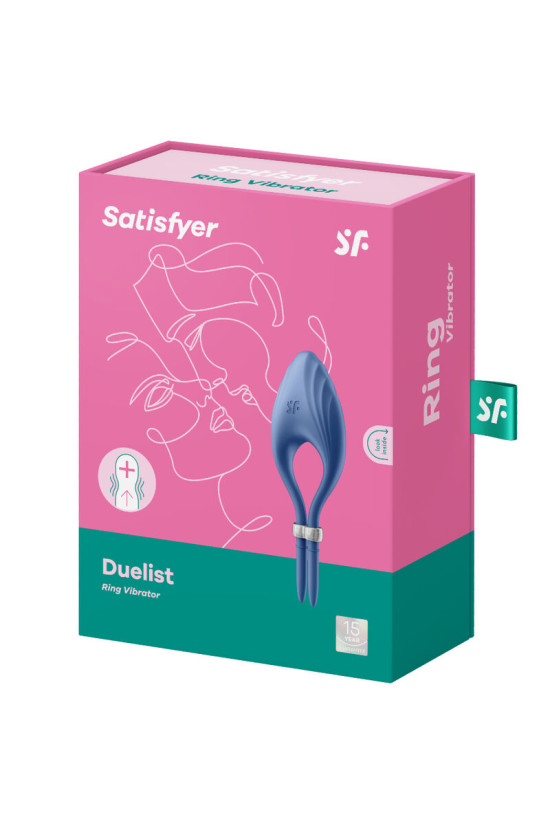 SATISFYER - ANELLO VIBRATORE DUELIST BLU