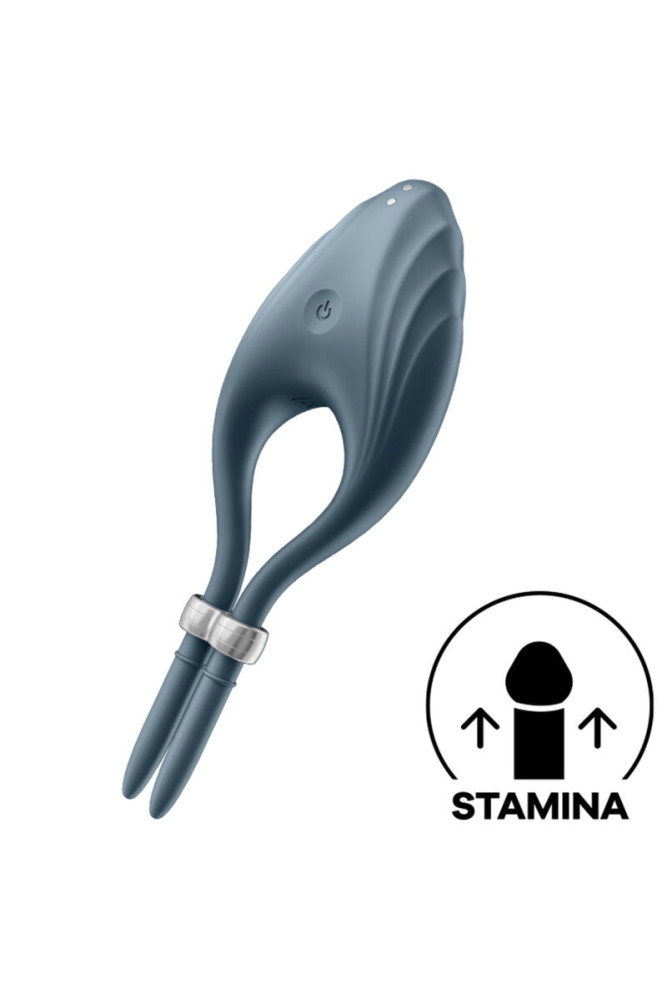 SATISFYER - ANELLO VIBRATORE DUELIST GRIGIO