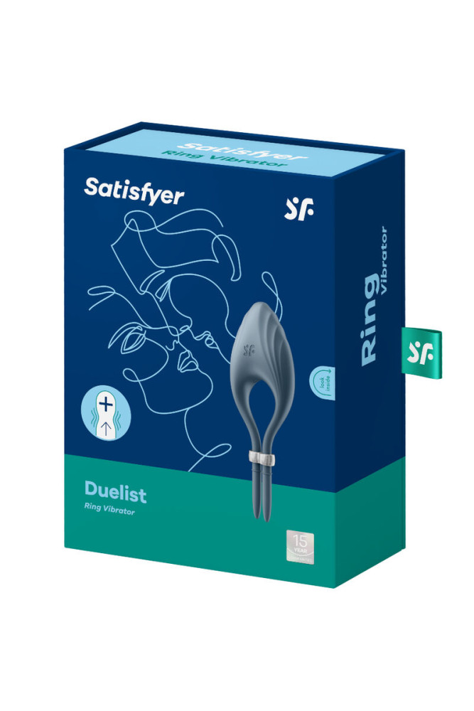 SATISFYER - ANELLO VIBRATORE DUELIST GRIGIO