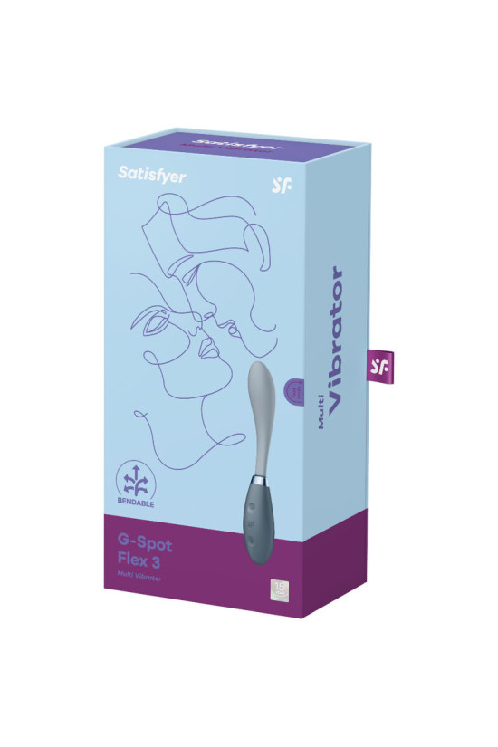 SATISFYER - MULTI VIBRATORE G-SPOT FLEX 3 GRIGIO