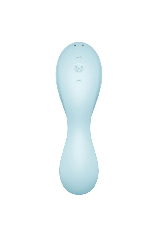 SATISFYER - STIMOLATORE E VIBRATORE CURVY TRINITY 5 AIR PULSE BLU