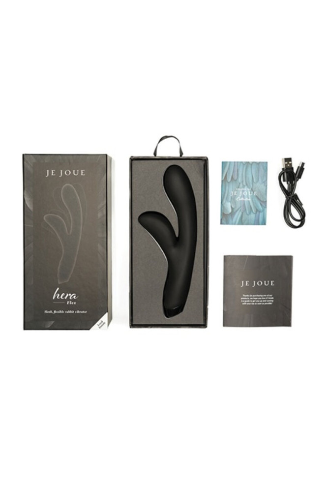 JE JOUE - VIBRATORE HERA FLEX CONIGLIO - NERO