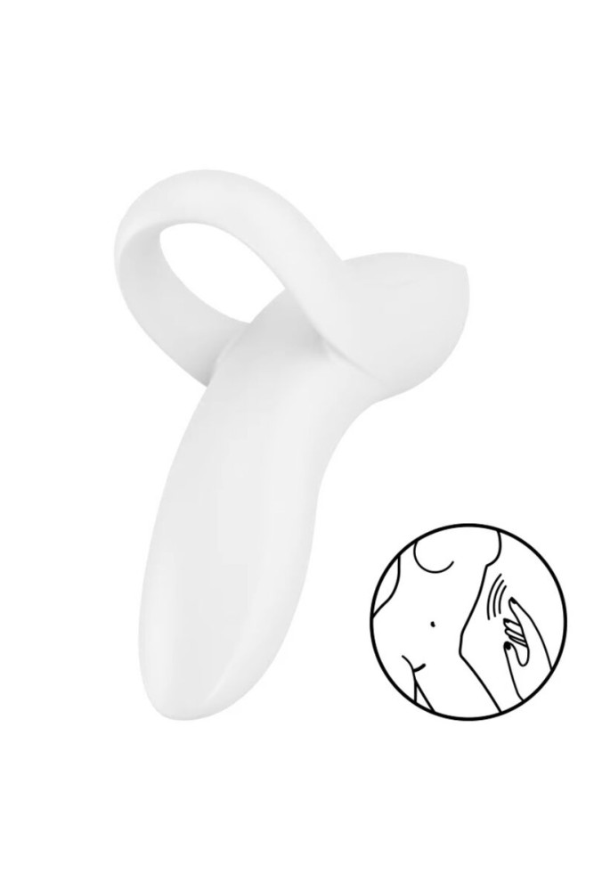 SATISFYER - VIBRATORE DA DITO BOLD LOVER BIANCO