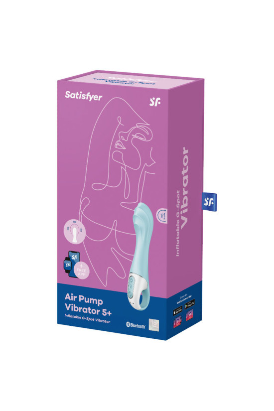 SATISFYER - VIBRATORE AIR PUMP 5+ VIBRATORE GONFIABILE G-SPOT BLU