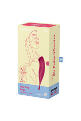 SATISFYER - STIMOLATORE E VIBRATORE TWIRLING PRO+ ROSSO
