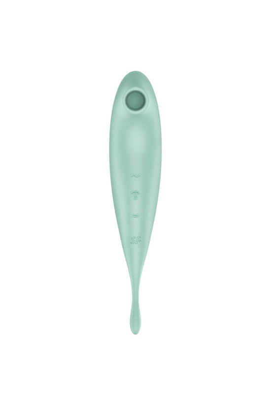SATISFYER - TWIRLING PRO+ STIMOLATORE E APP VIBRATORE VERDE