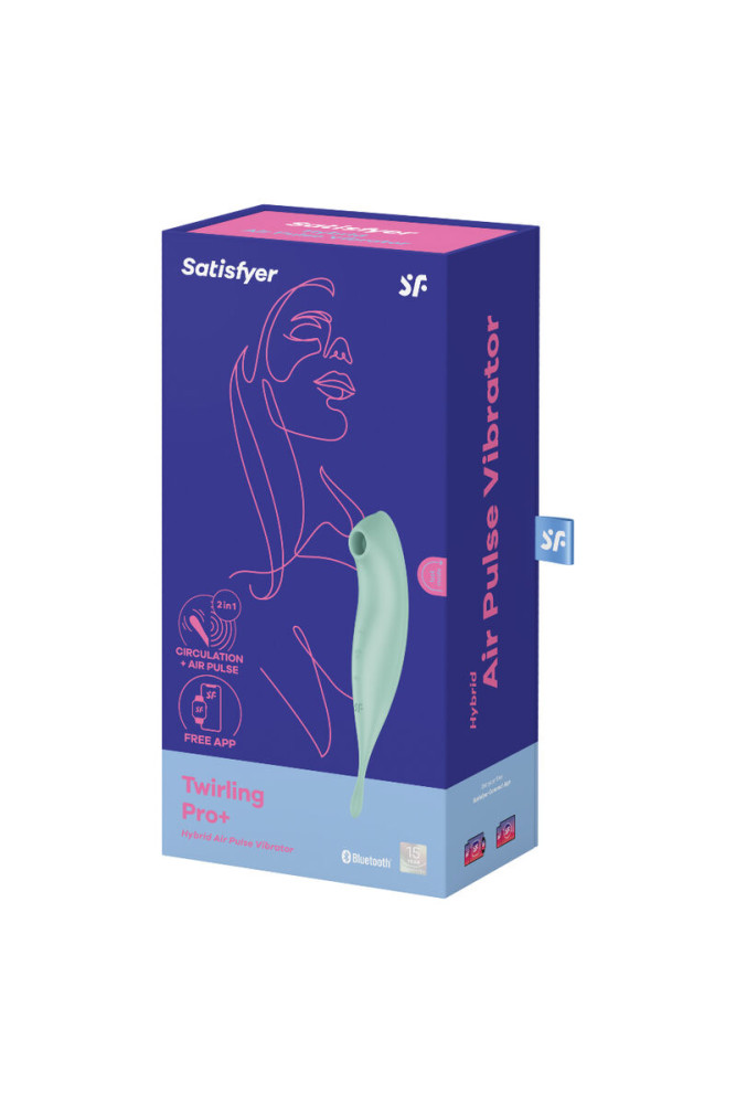 SATISFYER - TWIRLING PRO+ STIMOLATORE E APP VIBRATORE VERDE