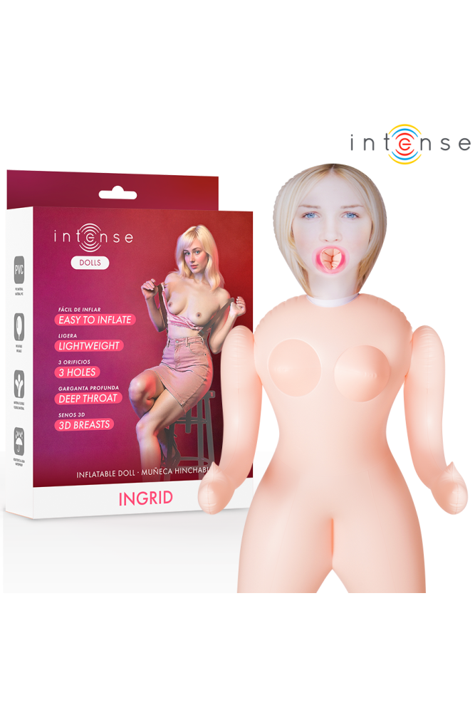 INTENSE DOLLS - BAMBOLA GONFIABILE INGRID CON TRE ORIFIZI