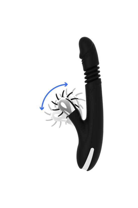 BLACK&SILVER - VIBRA SU E GIÙ CON CANNA DI CONIGLIO