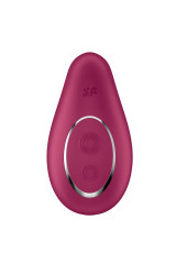 SATISFYER - VIBRATORE DA APPOGGIO DIPPING DELIGHT ROSSO
