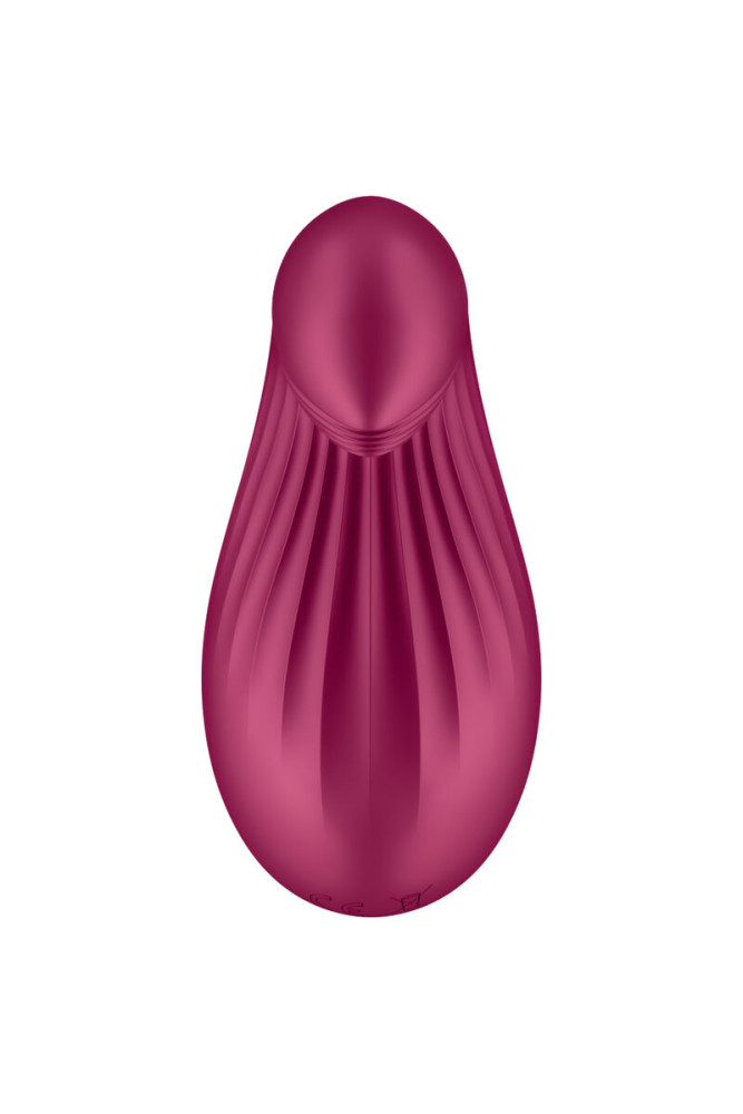 SATISFYER - VIBRATORE DA APPOGGIO DIPPING DELIGHT ROSSO
