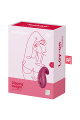SATISFYER - VIBRATORE DA APPOGGIO DIPPING DELIGHT ROSSO