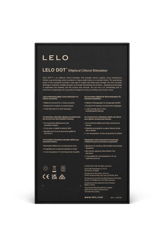 LELO - STIMOLATORE CLITORIDE DOT - LILLA