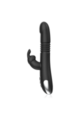 BLACK&SILVER - KENJI VIBRATORE RABBIT UP & DOWN + TELECOMANDO WATCHME