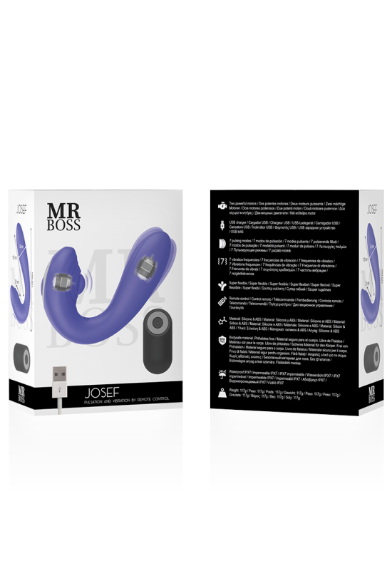 MR BOSS - JOSEF TELECOMANDO A PULSAZIONI E VIBRAZIONI PER COPPIE