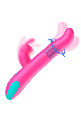 HAPPY LOKY - PLUTO VIBRATORE RABBIT E ROTATORE + TELECOMANDO WATCHME