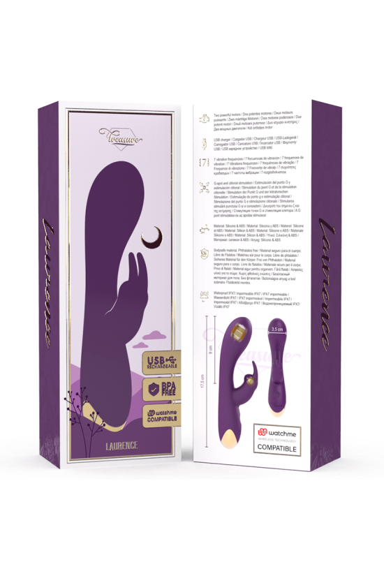 TREASURE - LAURENCE VIBRATORE RABBIT + TELECOMANDO WATCHME