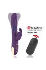 TREASURE - BASTIAN VIBRATORE RABBIT UP & DOWN ROTATORE E VIBRATORE + TELECOMANDO WATCHME