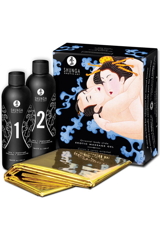 SHUNGA - GEL DA MASSAGGIO EROTICO CORPO A CORPO ORIENTALE AI FRUTTA ESOTICI
