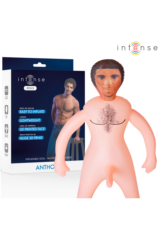 INTENSE DOLLS - BAMBOLA GONFIABILE ANTHONY CON PENE 3D