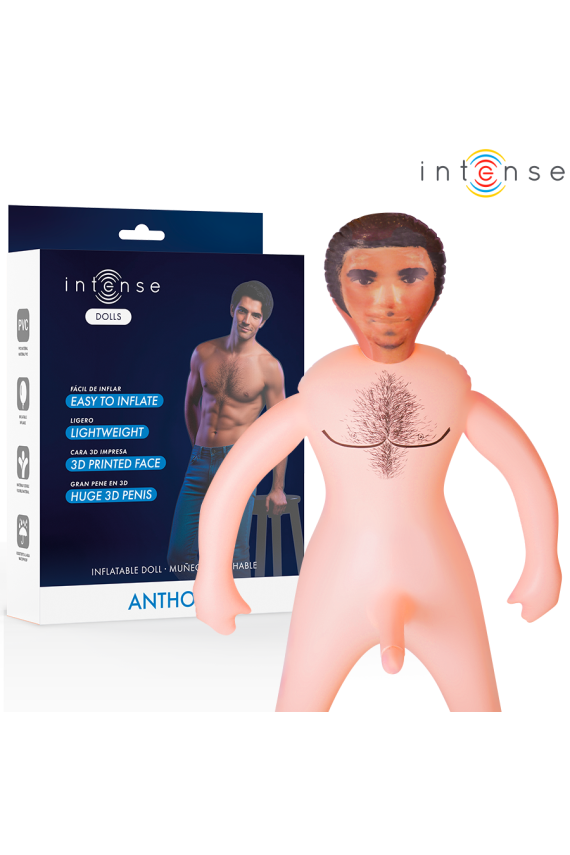 INTENSE DOLLS - BAMBOLA GONFIABILE ANTHONY CON PENE 3D