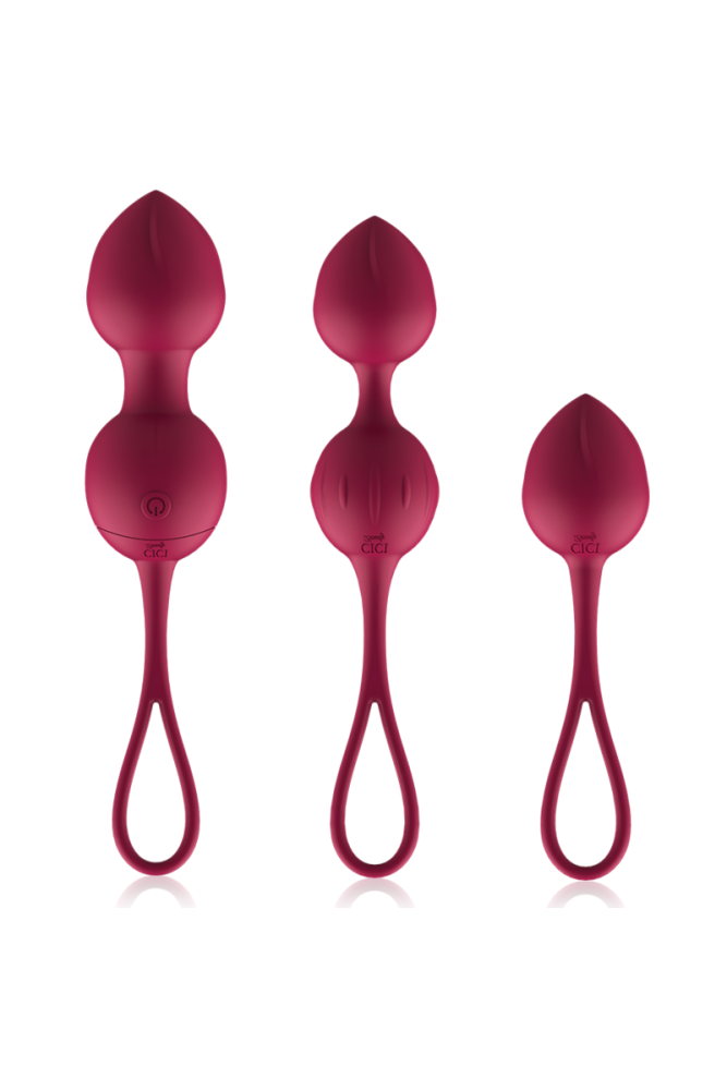 CICI BEAUTY - PREMIUM SILICONE 3 PERLINE VIBRANTI KEGEL TELECOMANDO