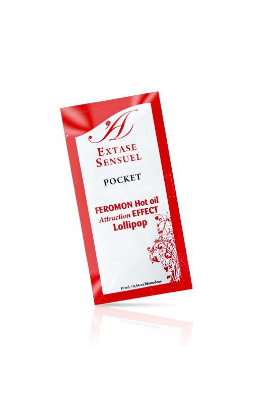 EXTASE SENSUAL - OLIO DA MASSAGGIO AI FEROMONI EFFETTO CALORE LOLLIPOP 10 ML