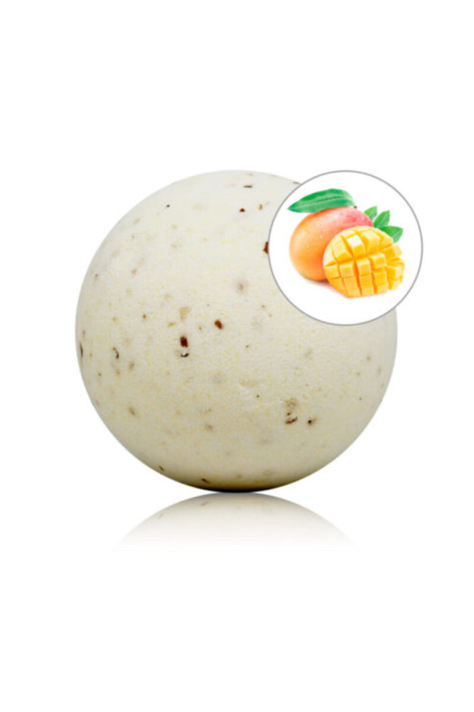 TALOKA - BOMBA DA BAGNO PROFUMATA AL MANGO CON PETALI DI ROSA
