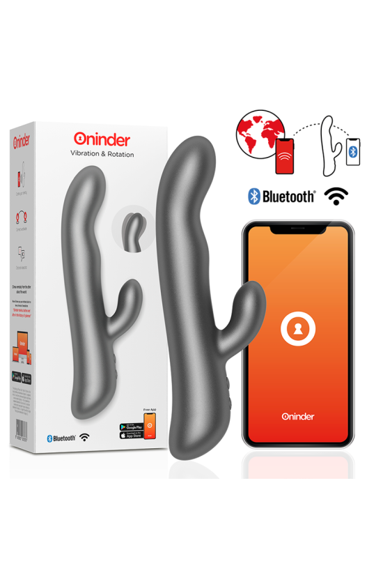 ONINDER - VIBRAZIONE E ROTAZIONE OSLO NERO - APP GRATUITA
