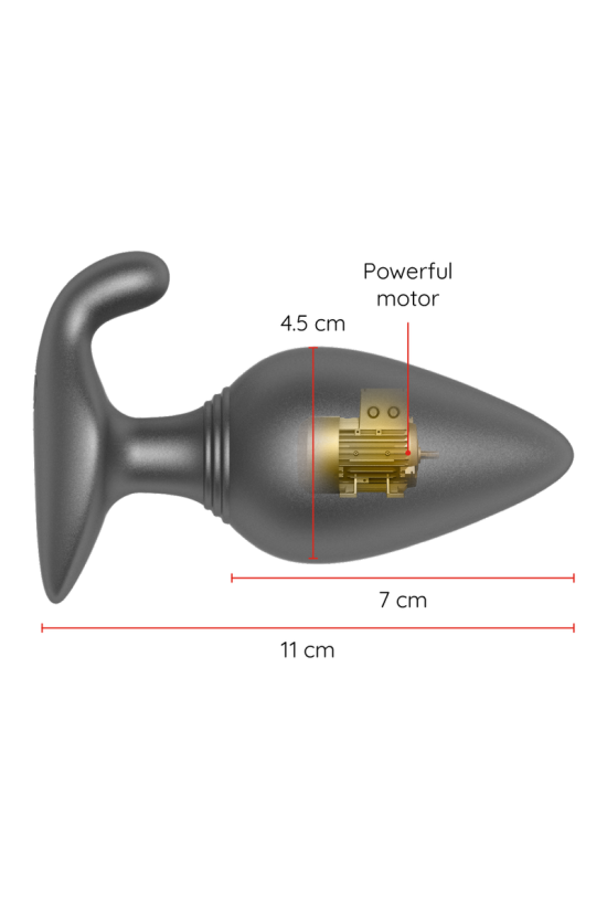 ONINDER - PLUG ANALE VIBRANTE RIO NERO - APP GRATUITA