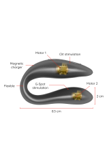 ONINDER - STIMOLATORE DEL PUNTO G E DEL CLITORALE LISBOA NERO - APP GRATUITA