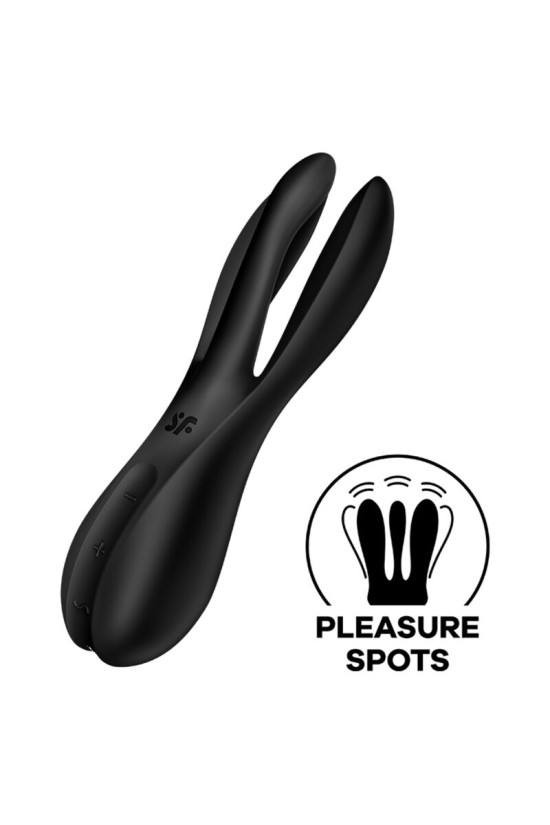 SATISFYER - VIBRATORE THREESOME 2 NERO