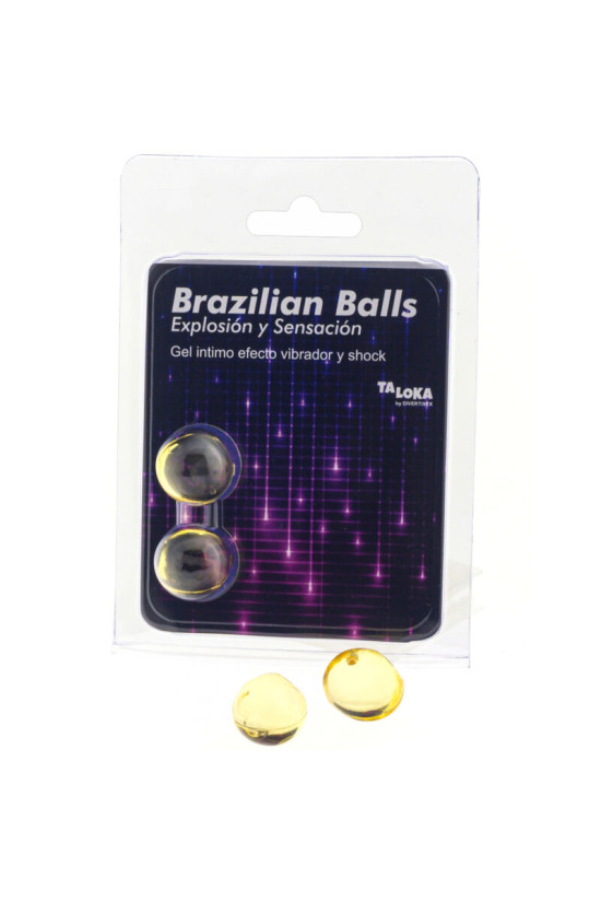 TALOKA - 2 SFERE BRASILIANE GEL EMOZIONANTE VIBRANTE ED EFFETTO SHOCK
